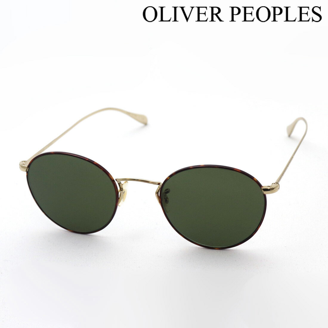 大ヒットモデル  OLIVER PEOPLES OV1186S 530552 COLERIDGE SUN Made In Italy ラウンド トータス系 ゴールド系