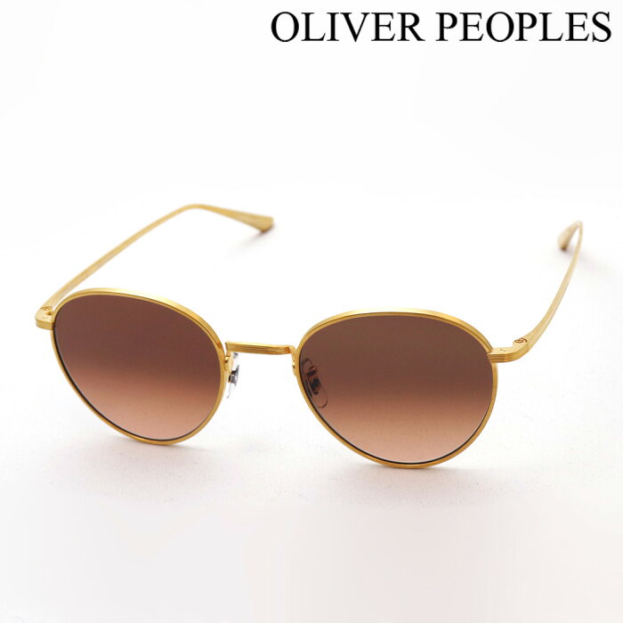 おすすめ価格 【オリバーピープルズ サングラス 正規販売店】 OLIVER PEOPLES OV1231ST 5293A5 BROWNSTONE 2 Made In Japan ラウンド ゴールド系　SEM