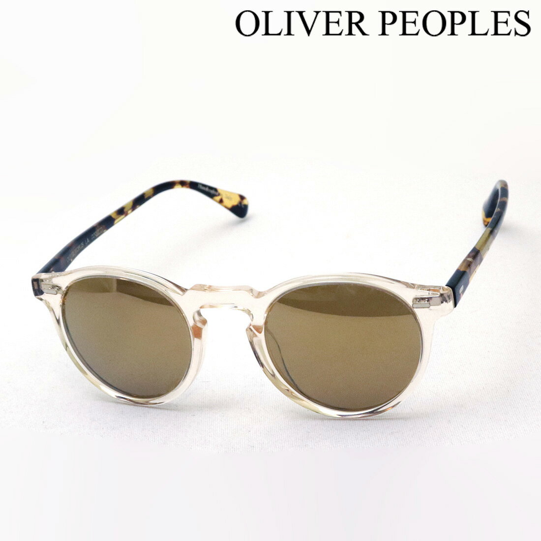 【オリバーピープルズ サングラス 正規販売店】 OLIVER PEOPLES OV5217S 1485W4 ミラー Gregory Peck Sun Made In Italy ボストン クリア系