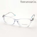 【ティファニー メガネ 正規販売店】 TIFFANY&Co. TF2207F 8047 伊達メガネ 度付き ブルーライト カット 眼鏡 Made In Italy スクエア クリア系 ブルー系