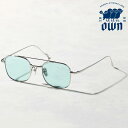 NewModel 【オウン サングラス 正規販売店】 OWN OW-13SV-CGRN #13 チタニウム ライトカラー スクエア シルバー系(4)