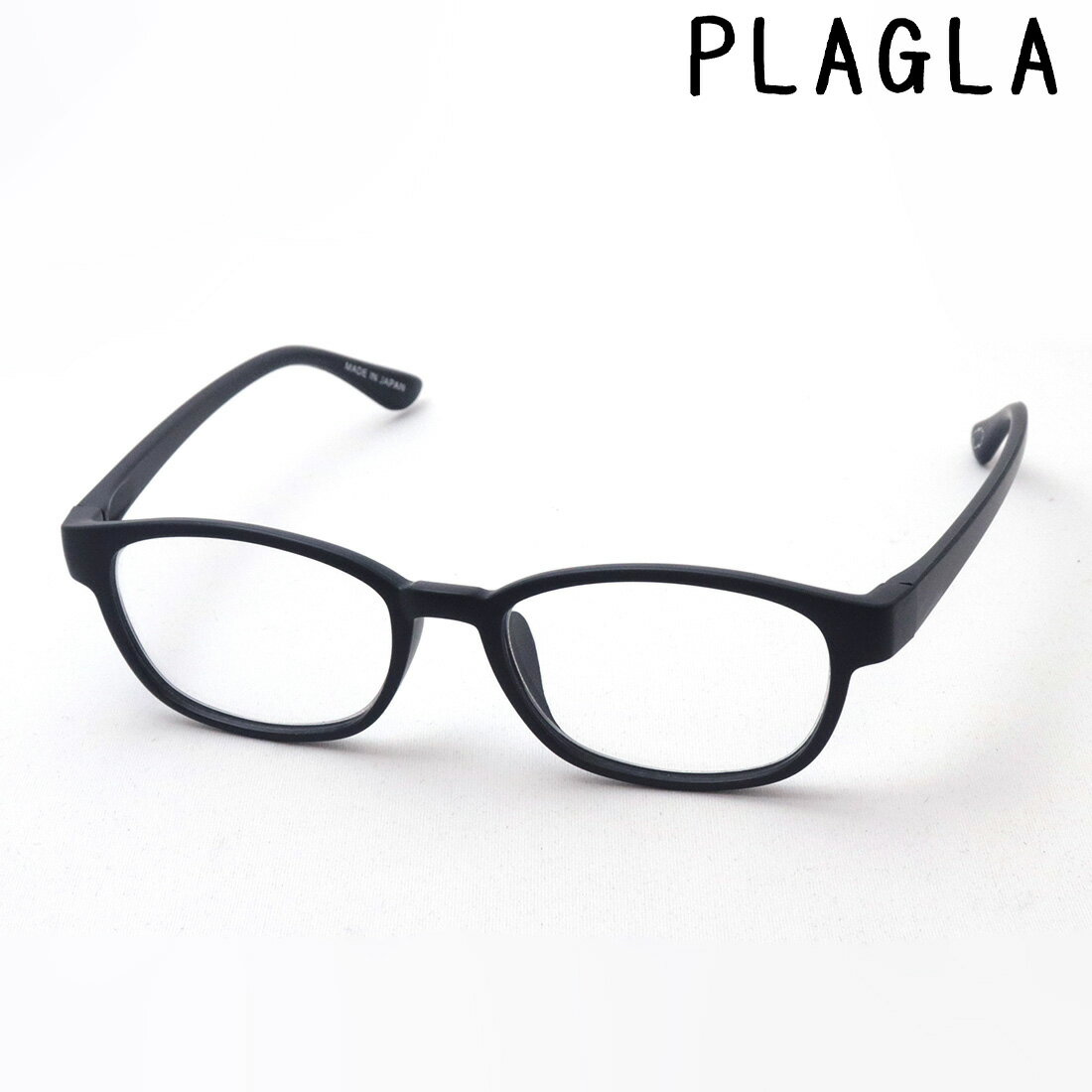 NewModel 【プラグラ 正規販売店】 PLAGLA 老眼鏡 リーディンググラス シニアグラス PG-01BK 女性 男性 おしゃれ Made In Japan サスティナブル Sustainable スクエア ブラック系