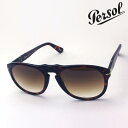 プレミア生産終了モデル 【ペルソール サングラス 正規販売店】PERSOL サングラス PO0649 2451 54 メンズ Made In italy ティアドロップ トータス系