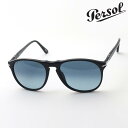 【ペルソール サングラス 正規販売店】PERSOL サングラス PO9649S 95Q8 55 メンズ Made In Italy ティアドロップ ブラック系