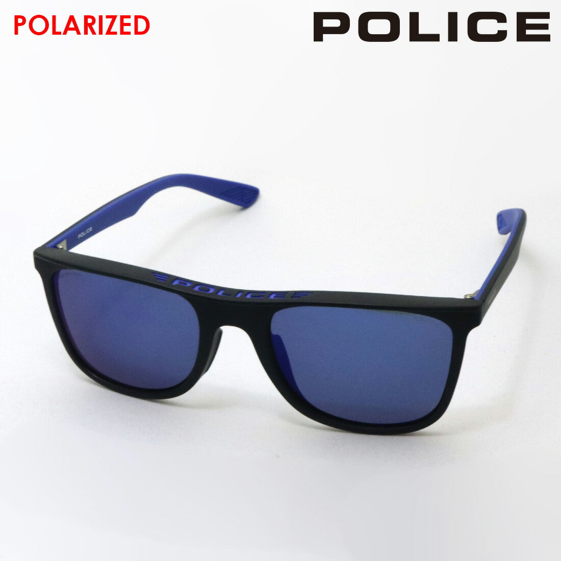 ポリス（police） 【ポリス 偏光サングラス 正規販売店】 POLICE SPLC42I U28Z ROADSTER ミラー スクエア ブラック系