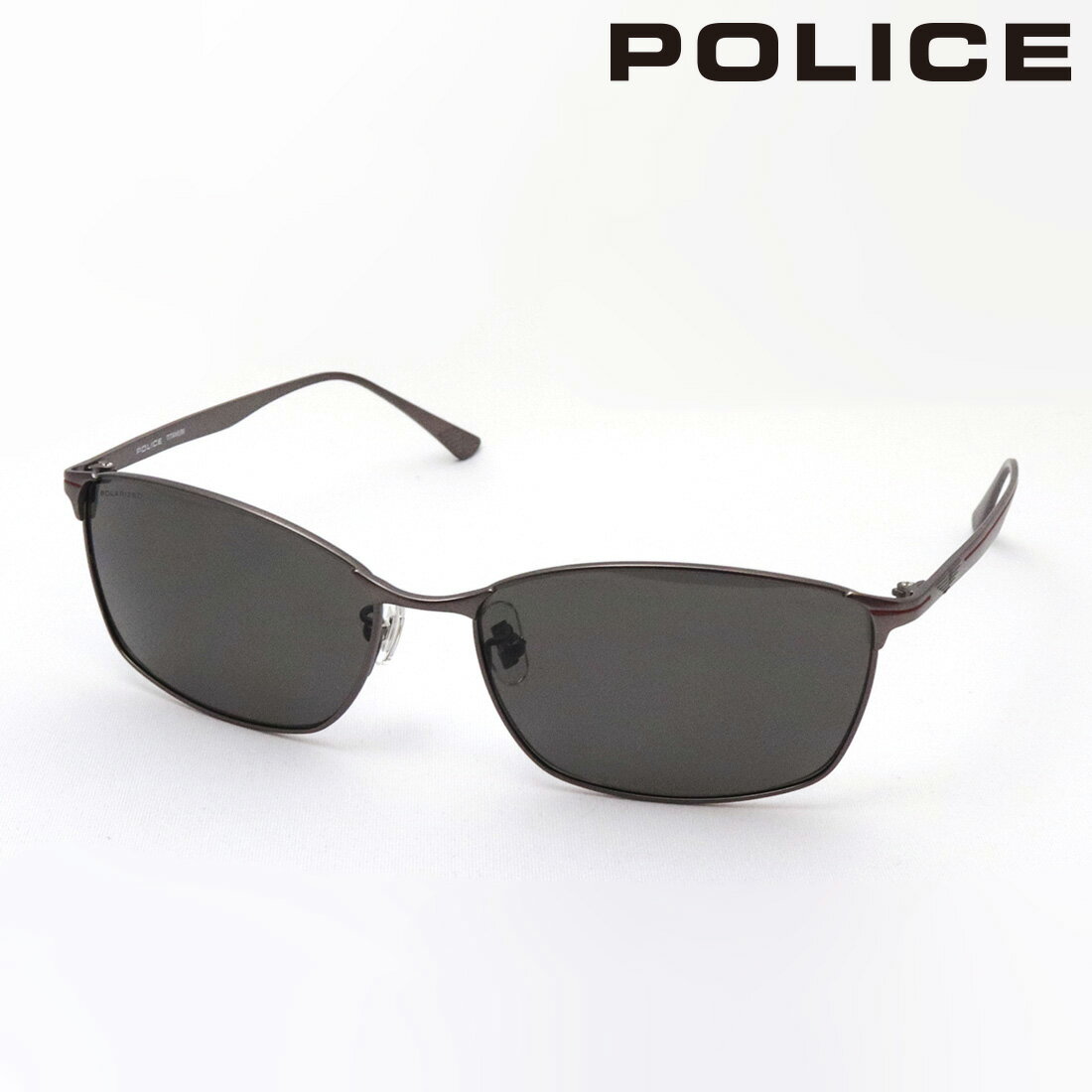 【ポリス 偏光サングラス 正規販売店】 POLICE SPLE44J 627P ARROW TITANIUM チタニウム アクティブ シルバー系