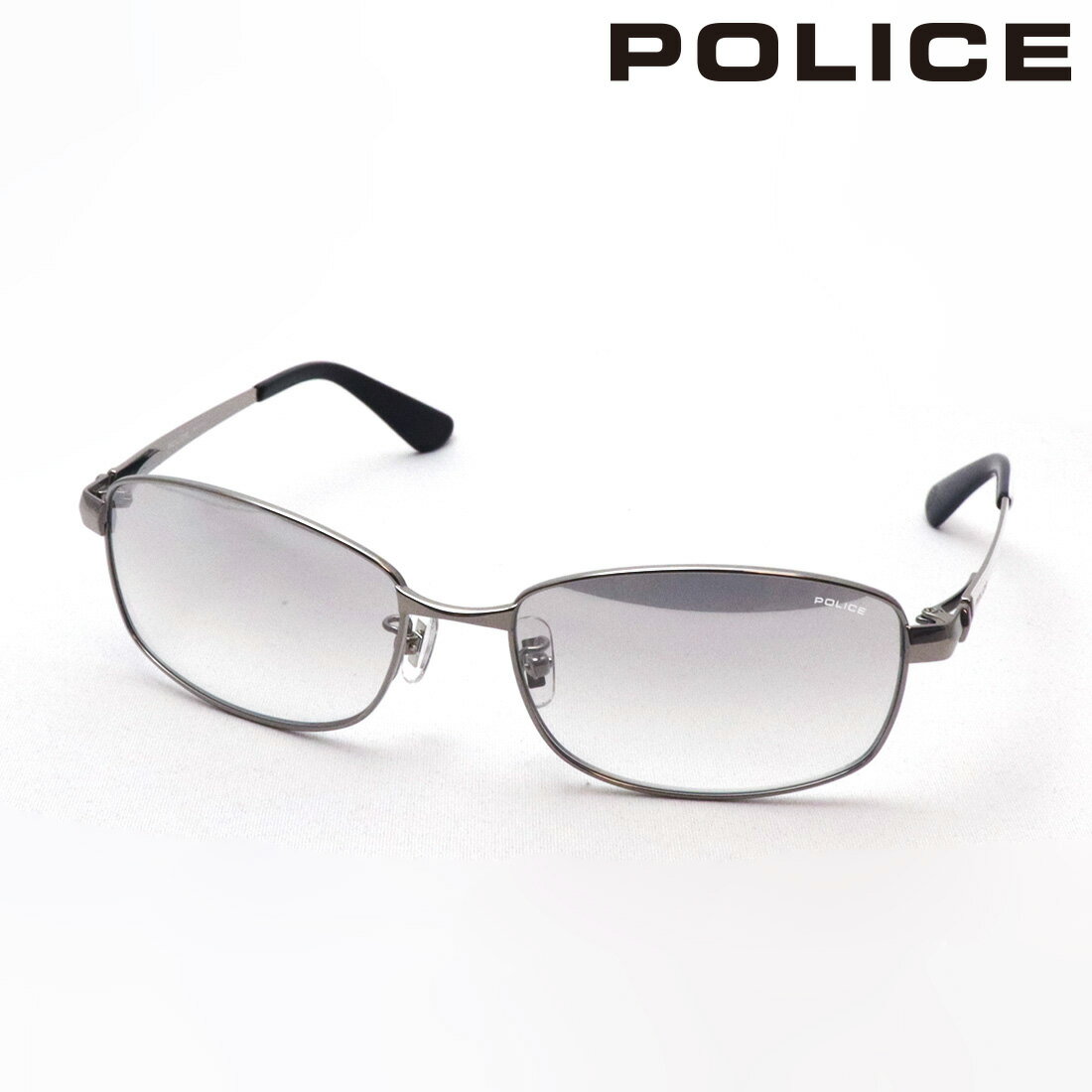 NewModel 【ポリス サングラス 正規販売店】 POLICE SPLM27J 583X FORWARD TITANIUM チタニウム ミラー スクエア シルバー系