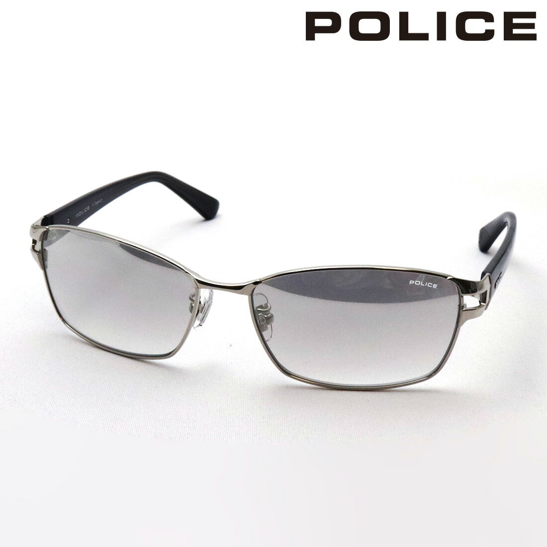 ポリス（police） NewModel 【ポリス サングラス 正規販売店】 POLICE SPLM28J 583X DRIVER TITANIUM チタニウム ミラー スクエア シルバー系