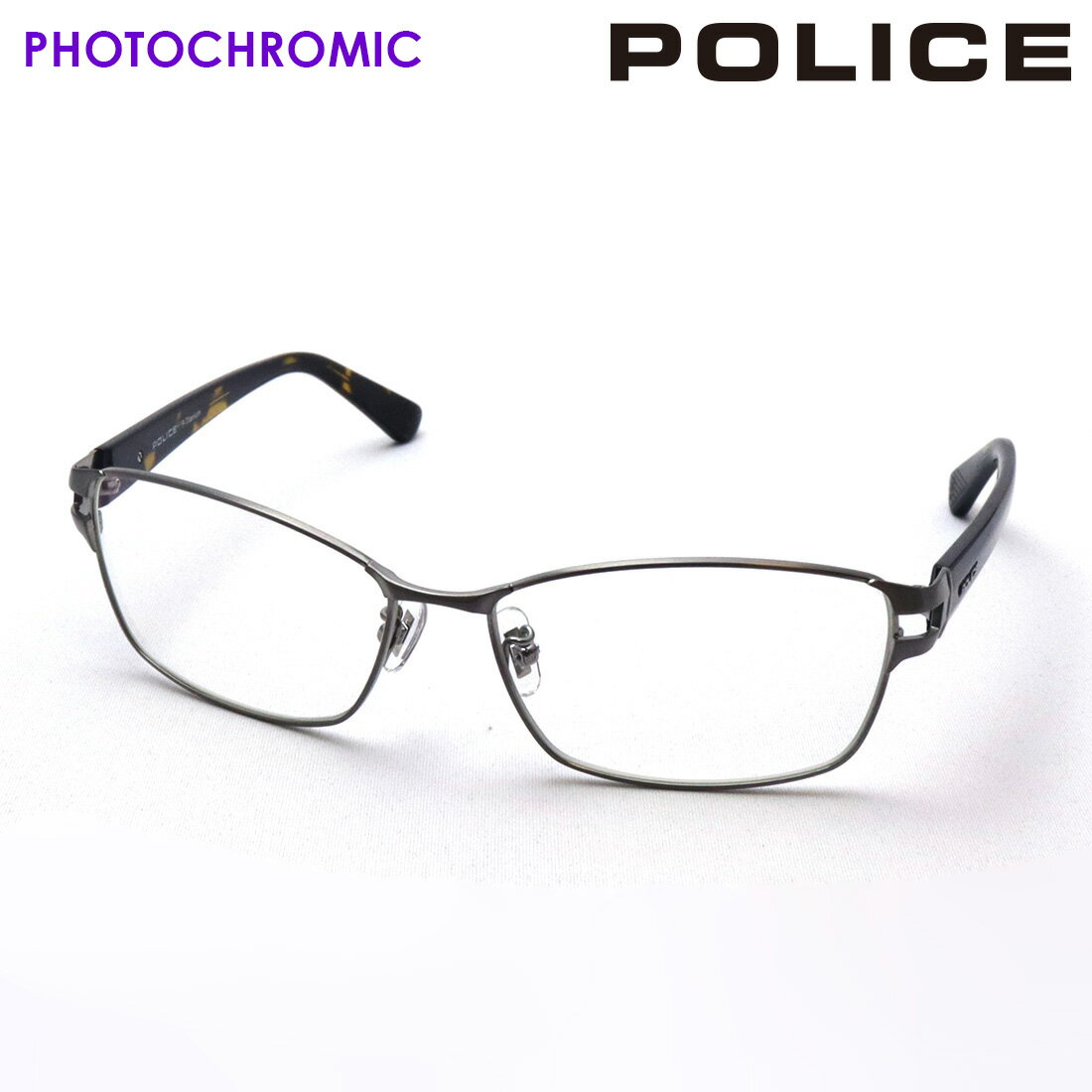 ポリス（police） NewModel 【ポリス サングラス 調光 正規販売店】 POLICE SPLM28J SLDW DRIVER TITANIUM チタニウム スクエア シルバー系