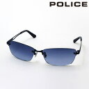 NewModel ポリス サングラス 正規販売店 POLICE SPLQ06J 0N40 60 KNIGHT ナイト スクエア ツーポイント メンズ ブルー系