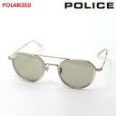 NewModel ポリス 偏光 サングラス 正規販売店 POLICE SPLQ11J 8FFP 49 ORIGINS LITE オリジンライト クラウンパント ツーブリッジ メンズ レディース ゴールド系