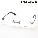ポリス メガネ 正規販売店 POLICE VPLL39J 0579 TITANIUM チタニウム 伊達メガネ メタル スクエア シルバー系 メンズ