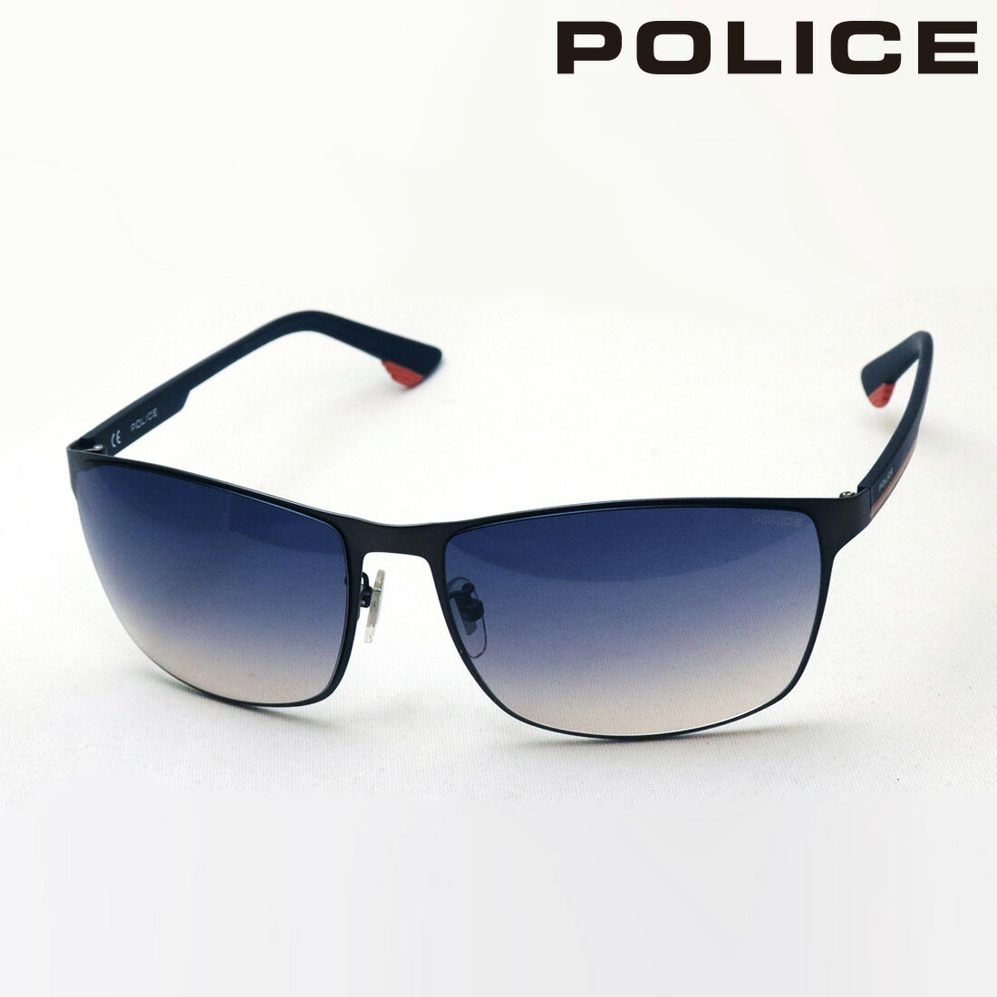 ポリス（police） 【ポリス サングラス 正規販売店】 POLICE SPL640K 0627 スクエア シルバー系