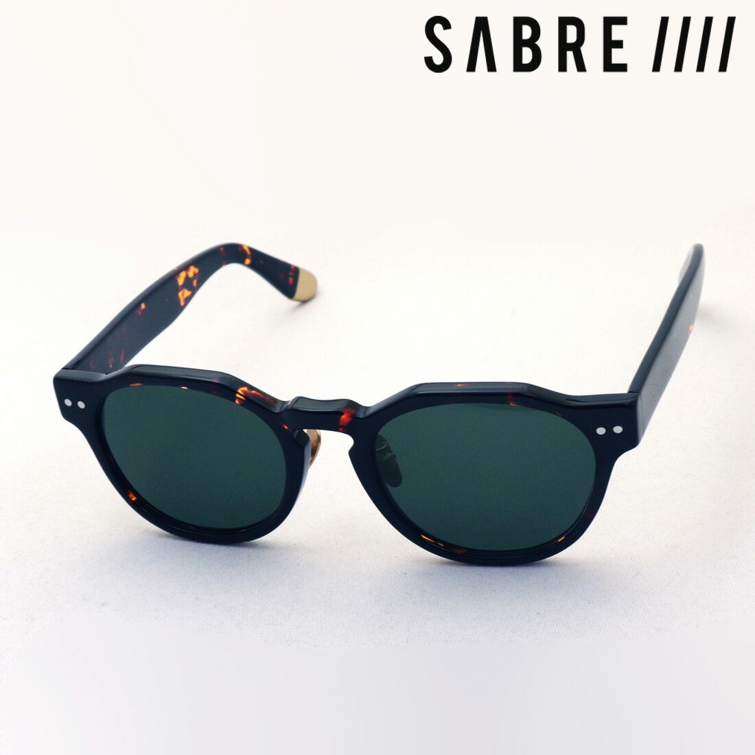 NewModel 【セイバー サングラス 正規販売店】 SABRE SS20-517T-GRN-J リビエラ RIVIERA サングラス ボストン トータス系