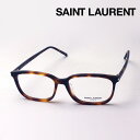 プレミア生産終了モデル 【サンローラン メガネ 正規販売店】 SAINT LAURENT SL308F 003 サン ローラン 伊達メガネ 度付き ブルーライト カット 眼鏡 Made In Italy スクエア トータス系