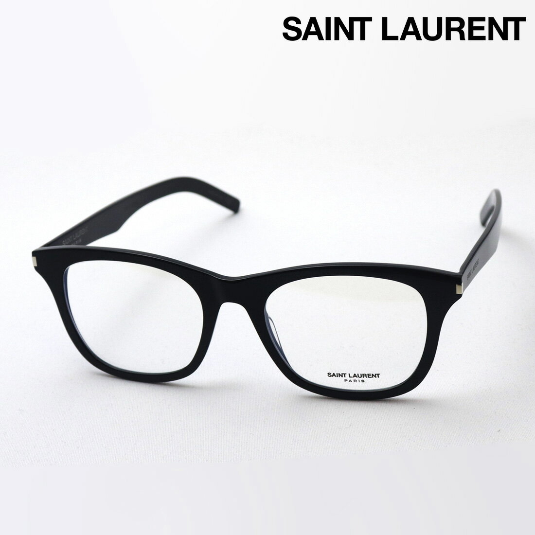 おすすめ価格 【サンローラン メガネ 正規販売店】 SAINT LAURENT SL286 SLIM 004 サン ローラン 伊達メガネ 度付き ブルーライト カット 眼鏡 ウェリントン ブラック系