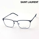 プレミア生産終了モデル 【サンローラン メガネ 正規販売店】 SAINT LAURENT SL378F SLIM 004 サン ローラン 伊達メガネ 度付き ブルーライト カット 眼鏡 スクエア シルバー系
