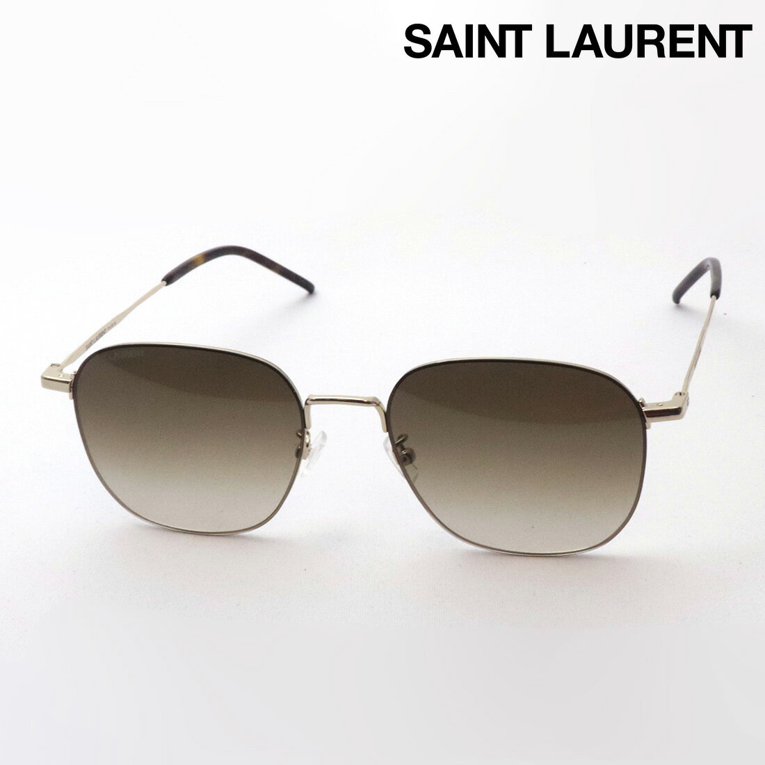 おすすめ価格  SAINT LAURENT サン ローラン SL388/K WIRE 004 Made In Italy スクエア ゴールド系