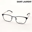 NewModel 【サンローラン メガネ 正規販売店】 SAINT LAURENT SL 631/J 002 サン ローラン 伊達メガネ 度付き ブルーライト カット 眼鏡 Made In Japan レディース メンズ スクエア ブラック系