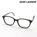NewModel 【サンローラン メガネ 正規販売店】 SAINT LAURENT SL644F 005 サン ローラン 伊達メガネ 度付き ブルーライト カット 眼鏡 Made In Italy レディース メンズ スクエア グリーン系