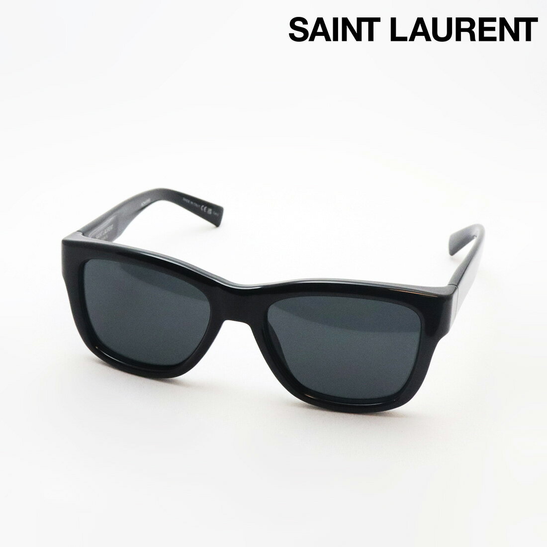 NewModel 【サンローラン サングラス 正規販売店】 SAINT LAURENT サン ローラン SL674 001 Made In Italy レディース メンズ ウェリントン ブラック系