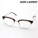 NewModel 【サンローラン メガネ 正規販売店】 SAINT LAURENT SL649/F 002 CORNER ANGLE サン ローラン 伊達メガネ 度付き ブルーライト カット 眼鏡 Made In Italy レディース メンズ スクエア トータス系