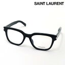 NewModel 【サンローラン メガネ 正規販売店】 SAINT LAURENT SL711 OPT 001 CORNER ANGLE サン ローラン 伊達メガネ 度付き ブルーライト カット 眼鏡 黒縁 Made In Italy メンズ ウェリントン ブラック系