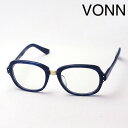 おすすめ価格 【VONN】 ヴォン メガネ VN-008 BLUE メガネ 伊達メガネ 度付き ブルーライト カット 眼鏡 丸メガネ エノーシュ ENOSH バタフライ(4)