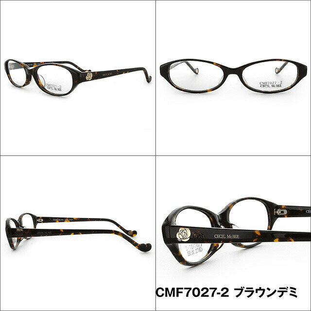 【伊達・度付きレンズ無料】セシルマクビー メガネ フレーム 眼鏡 CMF7027-1/CMF7027-2/CMF7027-3/CMF7027-4 度付きメガネ 伊達メガネ ブルーライト 遠近両用 老眼鏡 レディース アジアンフィット 【CECIL McBee】 【送料無料】