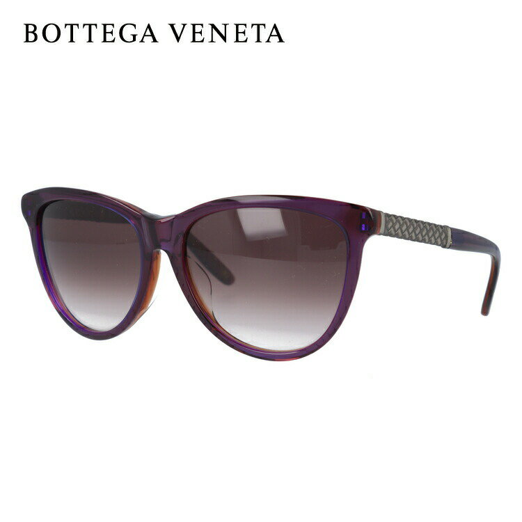 ボッテガ・ヴェネタ サングラス レディース ボッテガヴェネタ サングラス BOTTEGA VENETA B.V.251FS F35/J8 56（PURP ANTSILV） パープル ブラウン/パープルグラデーション アジアンフィット【レディース】 UVカット