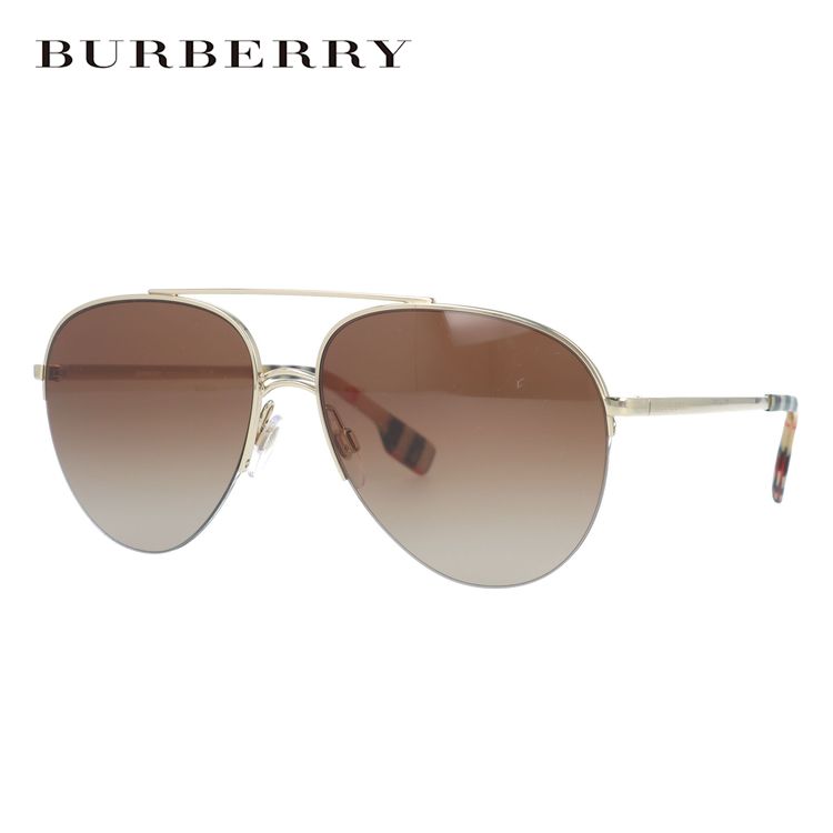 バーバリー 【国内正規品】バーバリー サングラス BURBERRY BE3113 110913 59サイズ ティアドロップ ユニセックス メンズ レディース