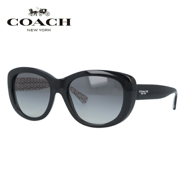 【国内正規品】コーチ サングラス COACH HC8083 521411 55 ブラック/グレーグラデーション L071 Darcy【レディース】 UVカット