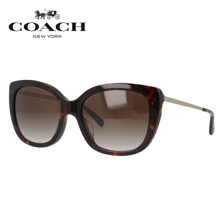 【SALE 10%OFF】【国内正規品】コーチ サングラス アジアンフィット COACH HC8246F 541713 55サイズ フォックス UVカット