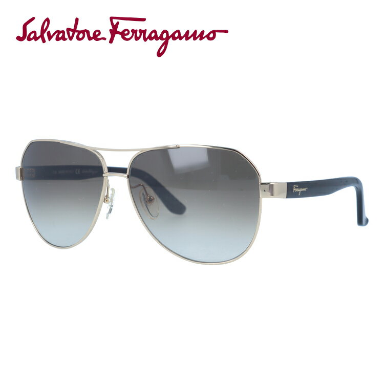 サルヴァトーレ フェラガモ サングラス Salvatore Ferragamo SF138SA-717 59 シャイニーゴールド/トータス アジアンフィット べっこう ティアドロップ UVカット