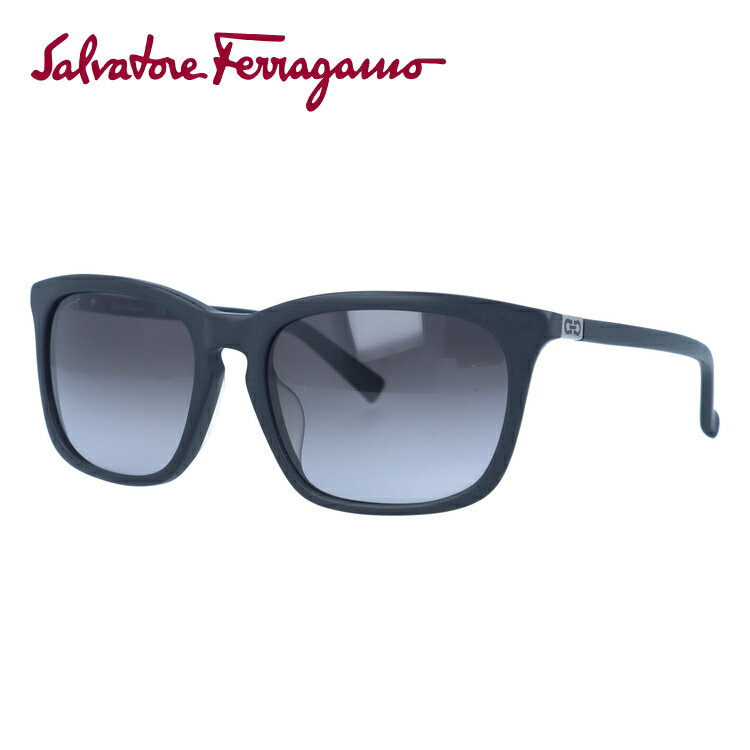 フェラガモ サルヴァトーレ フェラガモ サングラス Salvatore Ferragamo SF743SA-002 56 マットブラック アジアンフィット【レディース】【メンズ】 【スクエア型】 UVカット