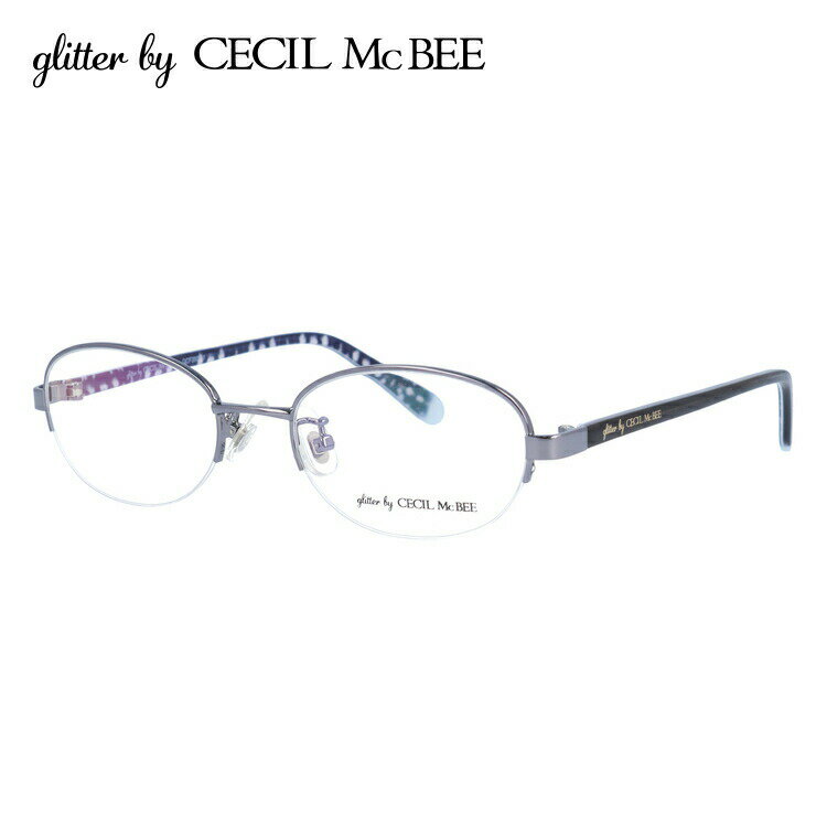 【SALE 10%OFF】メガネ 眼鏡 度付き 度なし おしゃれ glitter by CECIL McBEE グリッターバイセシルマ..