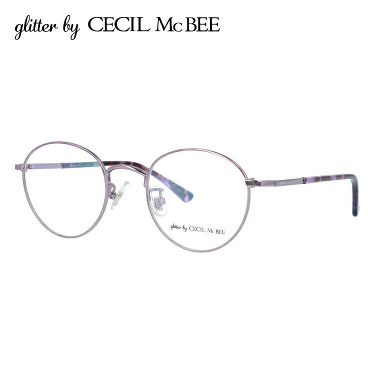 メガネ 眼鏡 度付き 度なし おしゃれ glitter by CECIL McBEE グリッターバイセシルマクビー GCF 3504-2 47サイズ ボストン型 レディース 女性 UVカット 紫外線 ブランド サングラス 伊達 ダテ｜老眼鏡・PCレンズ・カラーレンズ・遠近両用対応可能