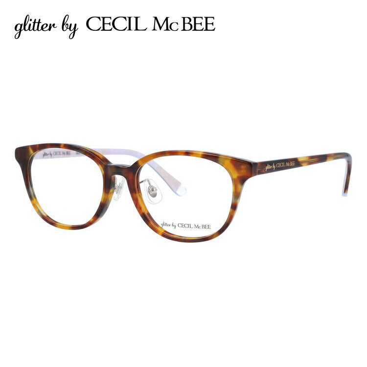 メガネ 眼鏡 度付き 度なし glitter by CECIL McBEE グリッターバイセシルマクビー GCF 7504-2 50サイズ ウェリントン型 レディース 女性 UVカット 紫外線 ブランド サングラス 伊達 ダテ｜老眼鏡・PCレンズ・カラーレンズ・遠近両用対応可能