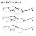 メガネ 眼鏡 度付き 度なし glitter by CECIL McBEE グリッターバイセシルマクビー GCF 3506 全3色 50サイズ オーバル型 レデ...