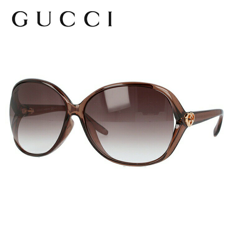 グッチ サングラス（レディース） グッチ サングラス アジアンフィット GUCCI GG3525KS XGJ/FM 62サイズ バタフライ レディース インターロッキングG ハート UVカット ショッパー付属 【GUCCI】