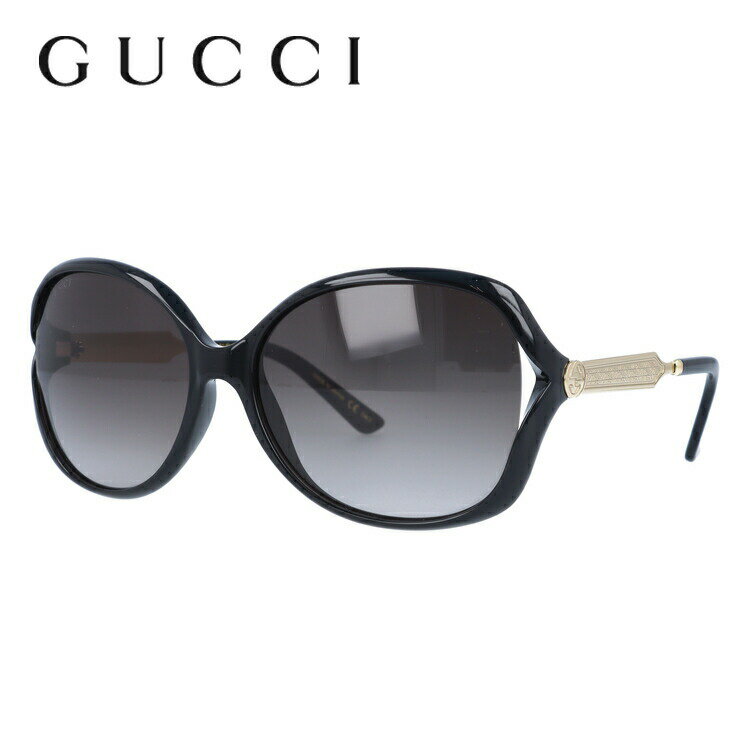 グッチ サングラス（レディース） グッチ サングラス レギュラーフィット GUCCI GG0076S 002 60サイズ バタフライ ユニセックス メンズ レディース インターロッキング GG