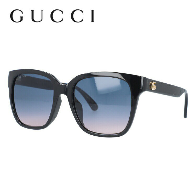 グッチ サングラス アジアンフィット GUCCI GG0715SA 002 53サイズ バタフライ ユニセックス メンズ レディース イタリア製 インターロッキング GG