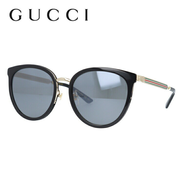 グッチ サングラス（レディース） グッチ サングラス GUCCI GG0077SK 006 56サイズ キャッツアイ ユニセックス メンズ レディース 日本製 インターロッキング GG