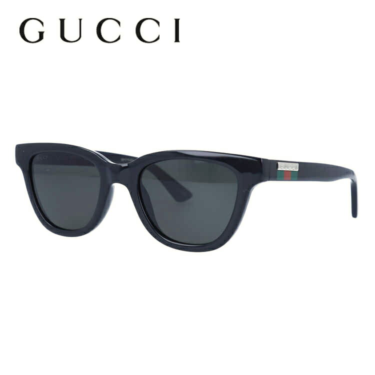 グッチ サングラス（レディース） グッチ サングラス アジアンフィット GUCCI GG1116S 001 51サイズ ウェリントン メンズ レディース ウェブライン シェリーライン イタリア製