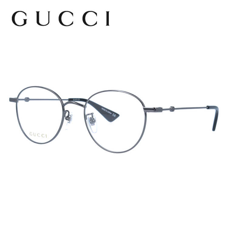 グッチ メガネフレーム 伊達メガネ GUCCI GG0607OK 002 50サイズ ボストン ユニセックス メンズ レディース 日本製 インターロッキングG ビー（蜂）