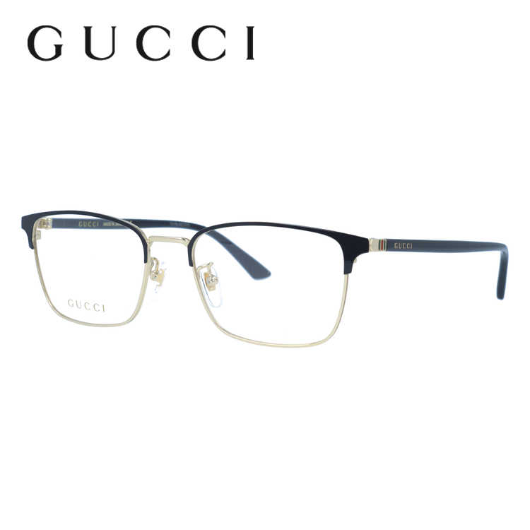 グッチ メガネフレーム 伊達メガネ GUCCI GG1124OA 001 55サイズ ウェリントン メンズ レディース シェリーライン ウェブライン 日本製