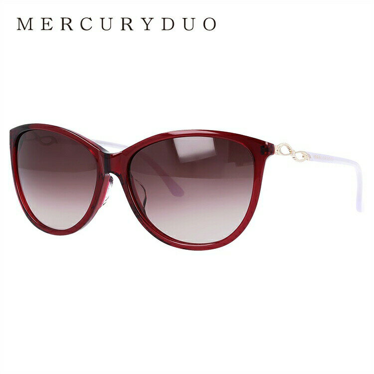 レディース サングラス MERCURYDUO マーキュリーデュオ MDS 9015-3 58サイズ アジアンフィット フォックス型 女性 UVカット 紫外線 対策 ブランド 眼鏡 メガネ アイウェア 人気 おすすめ