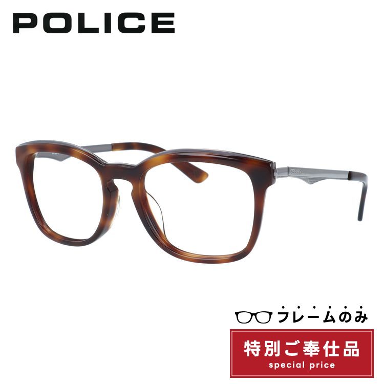 【訳あり・フレームのみ】ポリス サングラス アジアンフィット POLICE SPL524J 710 52サイズ ウェリントン型 アウトレット品 ユニセックス メンズ レディース(4)