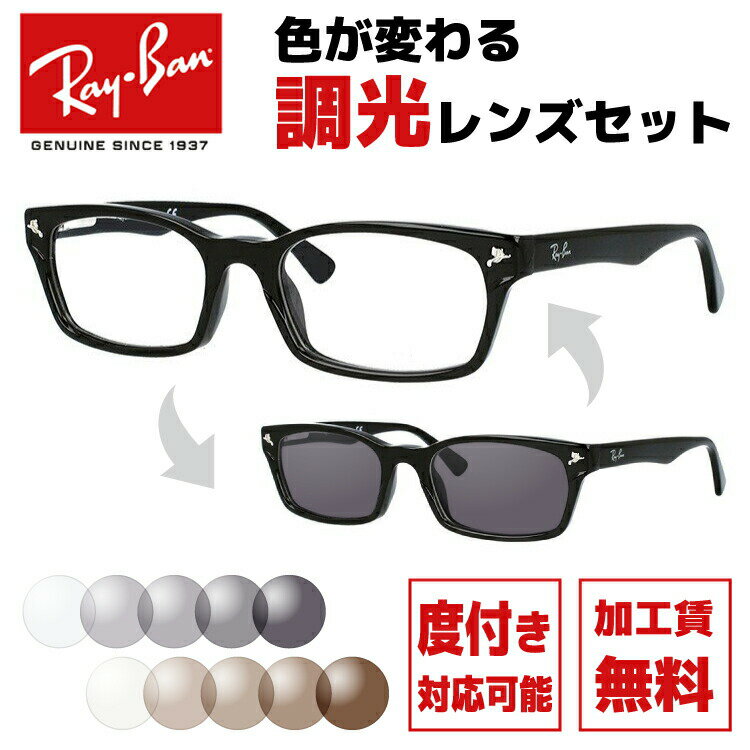 レイバン サングラス 調光レンズセット Ray-Ban RX5017A 2000 52サイズ （RB5017A） メンズ レディース ユニセックス アジアンフィット..