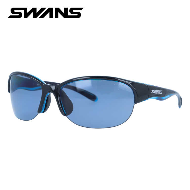 スワンズ サングラス 偏光サングラス アジアンフィット SWANS LN-0067 BKBL 60サイズ 国内正規品 スポーツ ユニセックス メンズ レディース 日本製［ハイカーブレンズ対応/スポーツ］(4)
